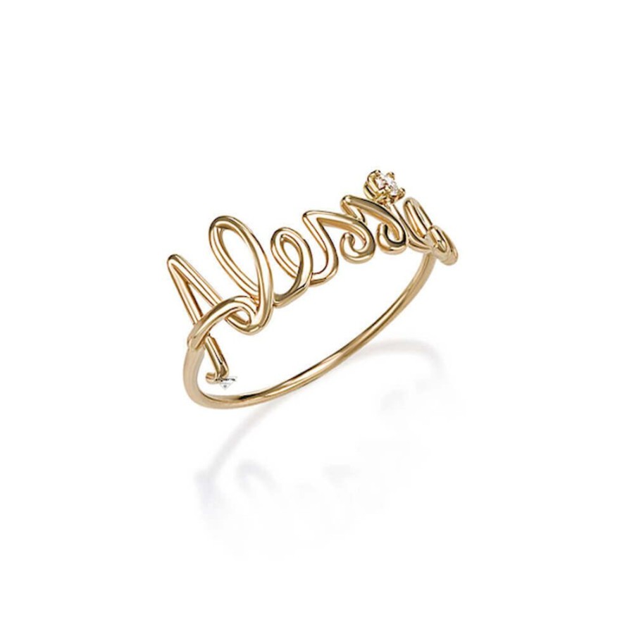 Donna Cherì Anellianelli Da Donna | Anello Con Oro E Diamante Personalizzabile Collezione Cheri