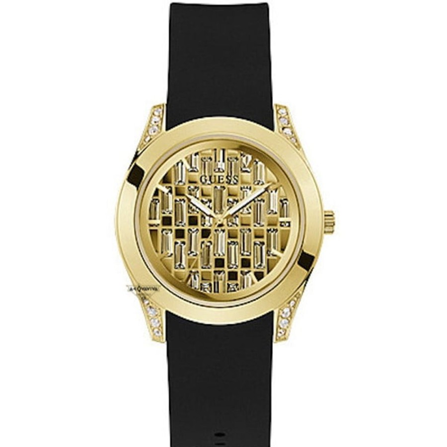 Donna Acquaviva Gioielli Quarzoorologi Quarzo Donna | Orologio Bold Black & Gold Clarity Guess Gw0109L1