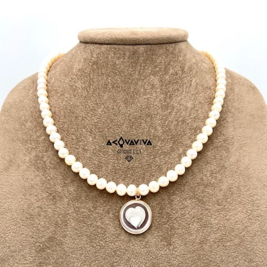 Donna Acquaviva Gioielli Collanecollane Da Donna | Collana Con Cammeo Soara 2Pd60-A